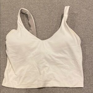 Lululemon Athletica Cream Sleeveless Top